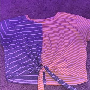 striped crop top